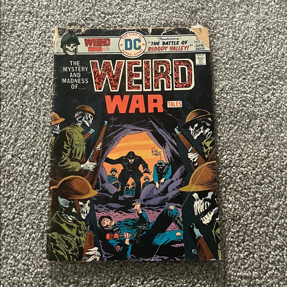 DC Comics Weird War Tales Comic - Red, Blue, Black